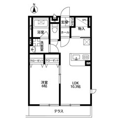 アムールD棟の物件間取画像